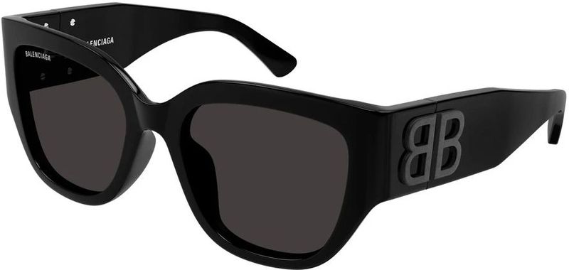 Balenciaga - BB0323SK 001 - Zonnebril - Zwart Grijs - Acetaat