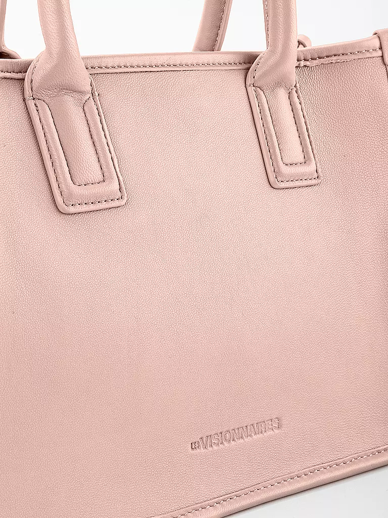 LES VISIONNAIRES Ledertasche - Tote Bag LENA SILKY Medium rosa