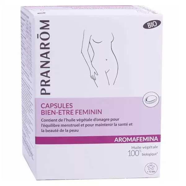 Pranarom Aromafemina Bem-estar Feminino Prímula Orgânica 30 cápsulas