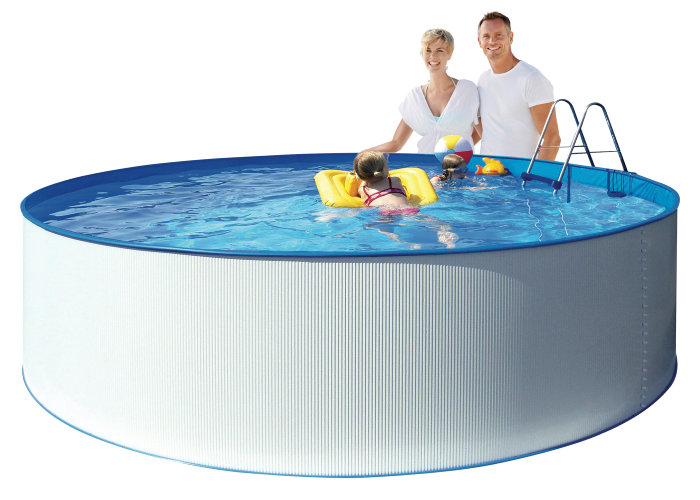 Kreta stålpool Ø460 cm 13500 liter - Swim & Fun