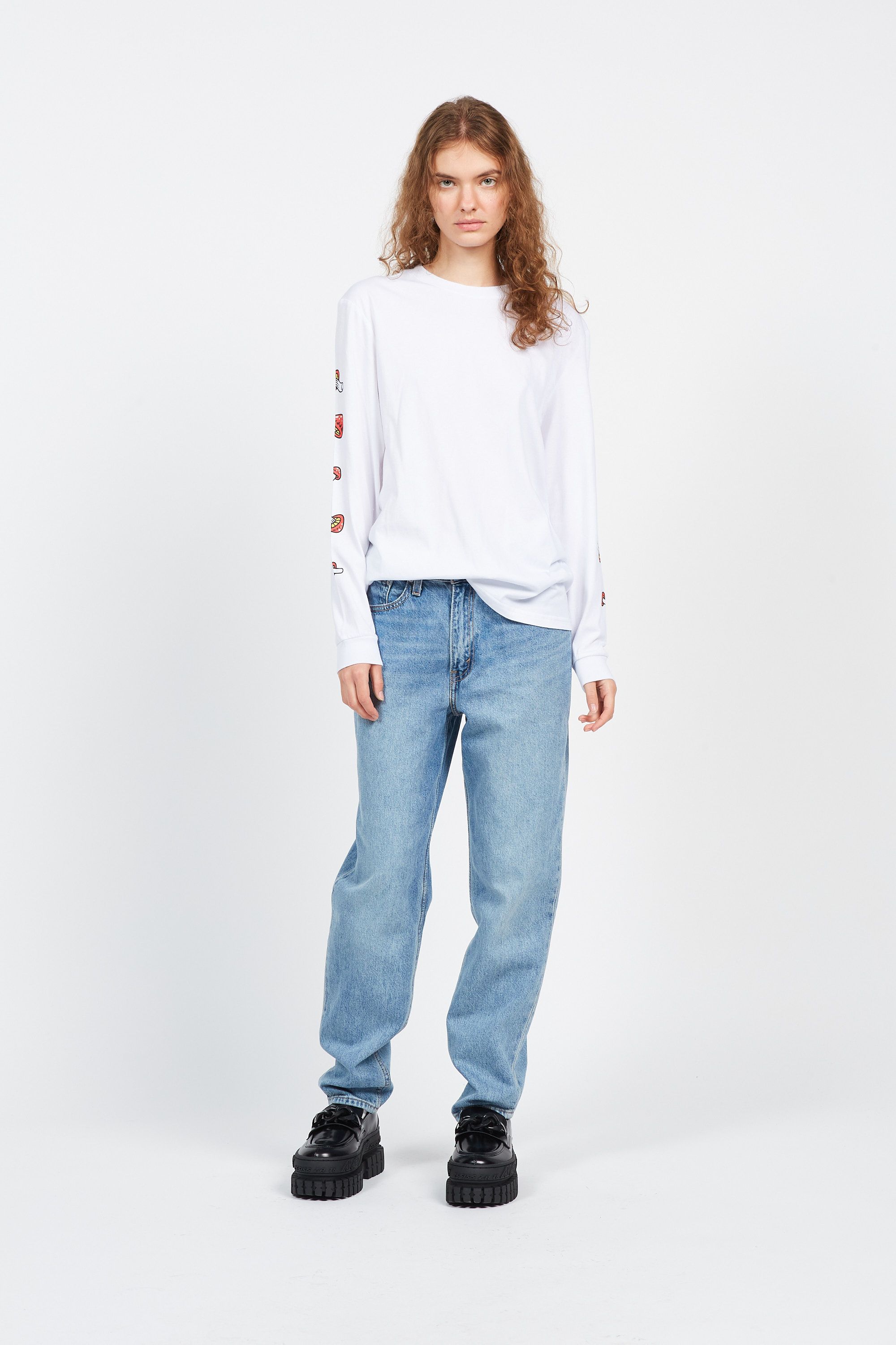 SANTA CRUZ T-Shirt Mushroom Monarch Dot Blanc