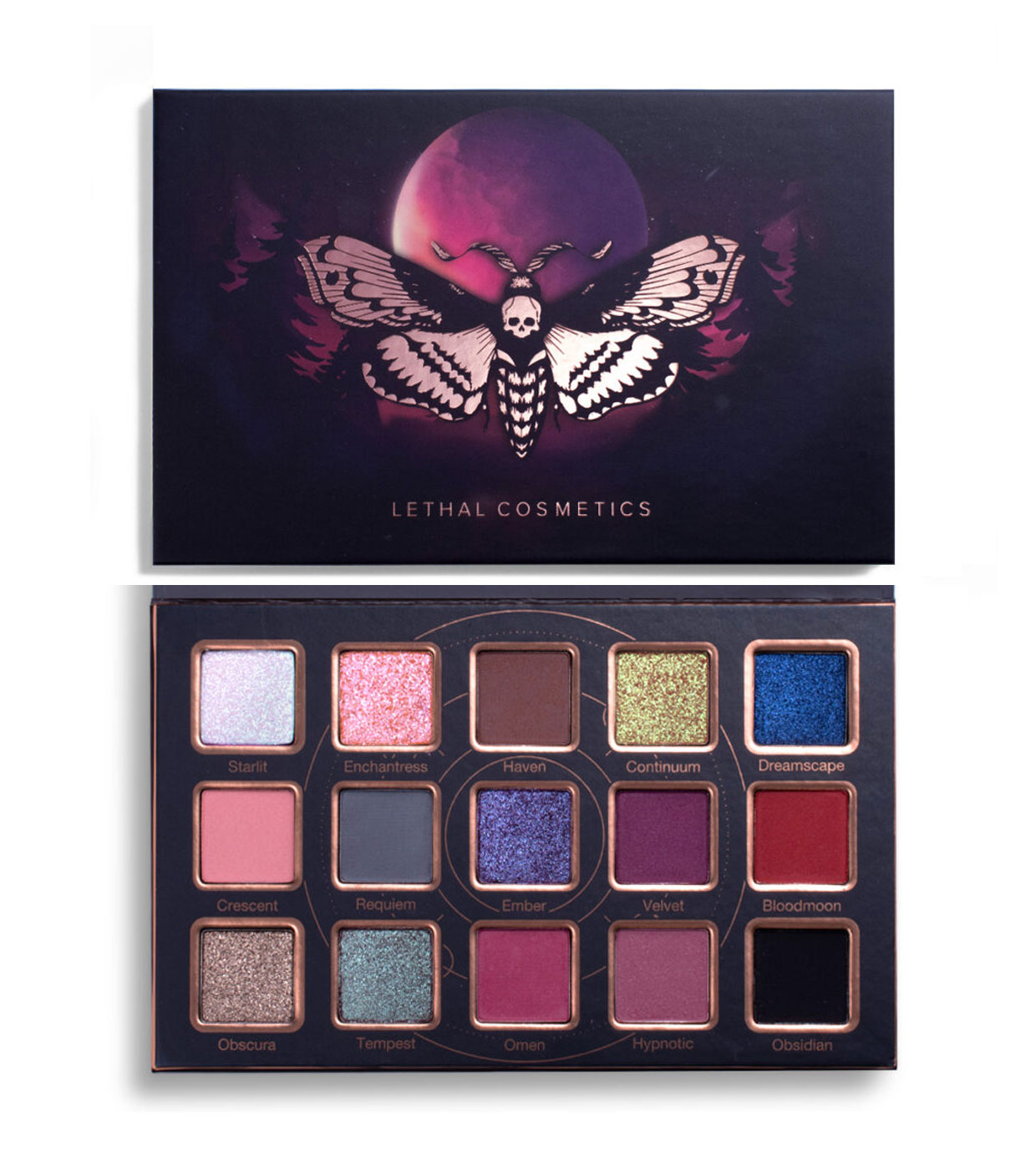Lethal Cosmetics - Paleta de Sombras Midnight Serenade Palette