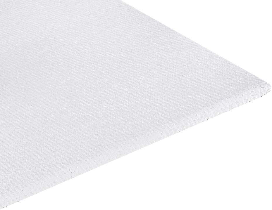 (6er Set) 3mm Baumwoll Malkarton Leinwand für Öl / Acryl / Aquarell (280g/m2) - Weiss