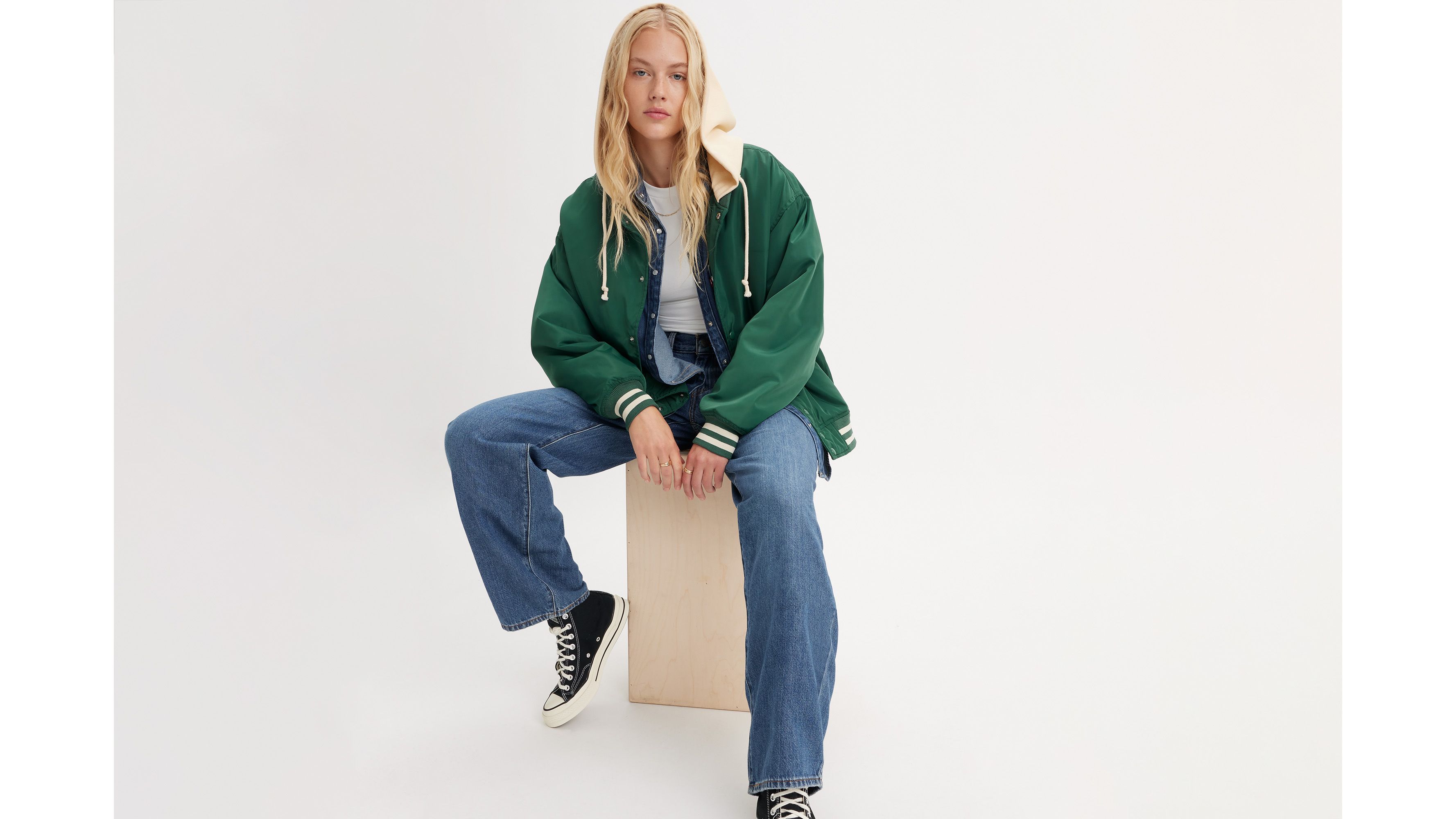 Jean Baggy Dad Lightweight - Blue Utopia - Bleu