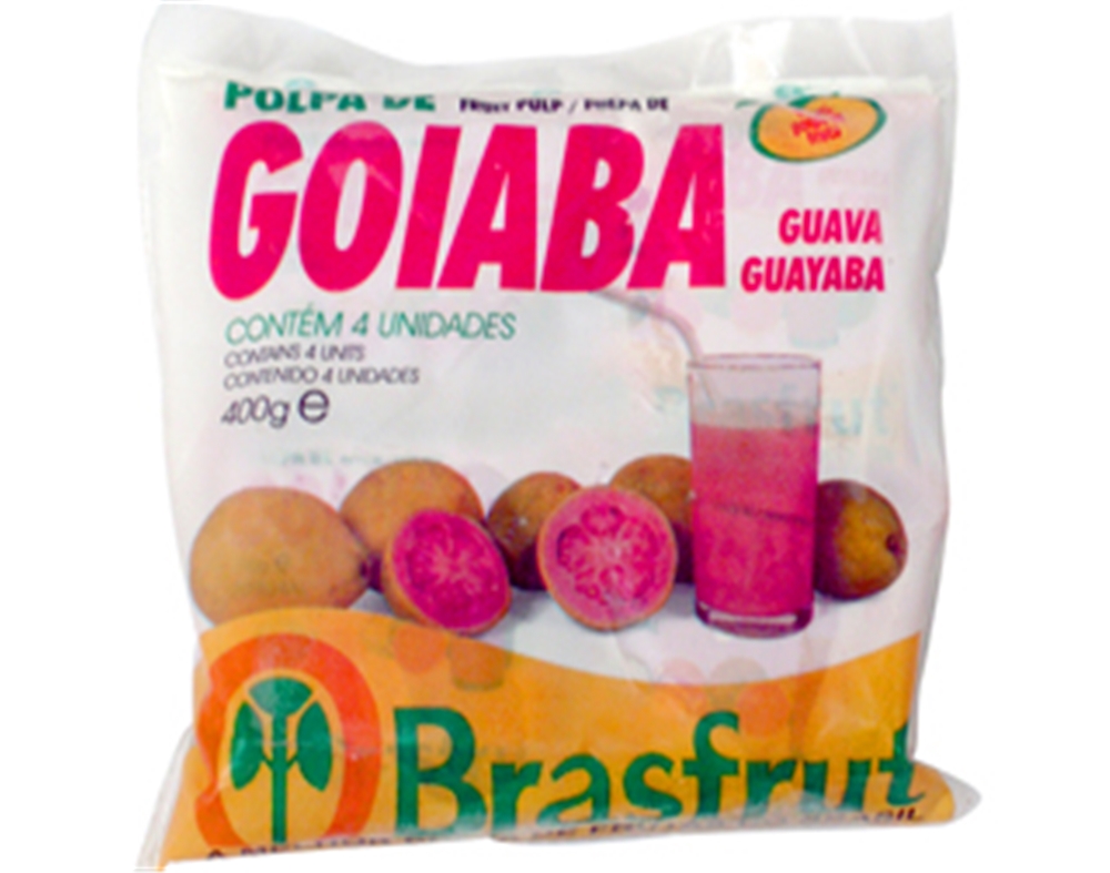 POLPA BRASFRUT DE FRUTA GOIABA 4X100G