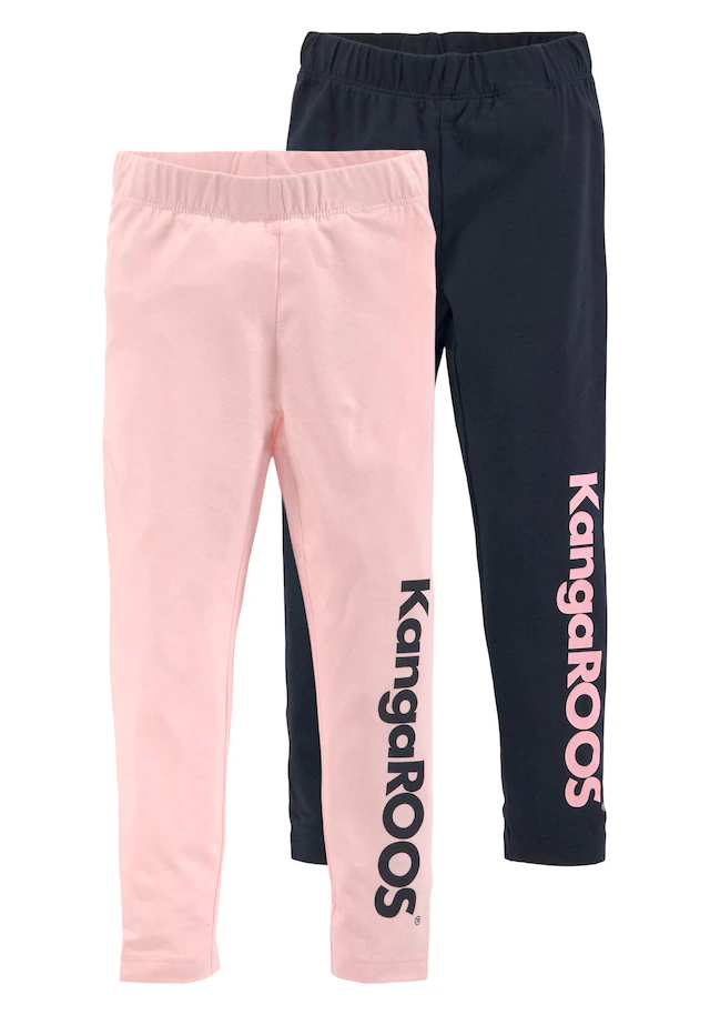 KangaROOS Leggings »2er Pack Leggings mit Kangaroos Schriftzug«  Für kleine Mädchen