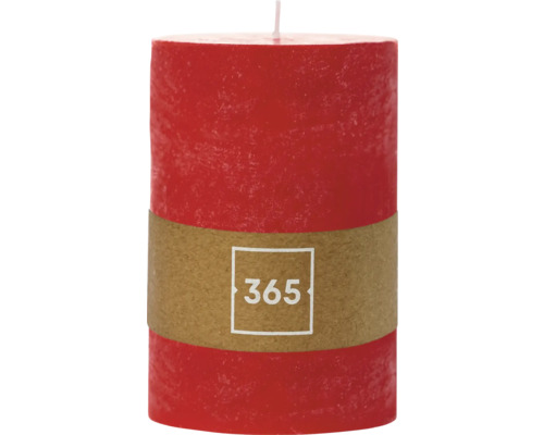 Stompkaars Rustieke kaars Ø 10 H 15 cm paraffine rood