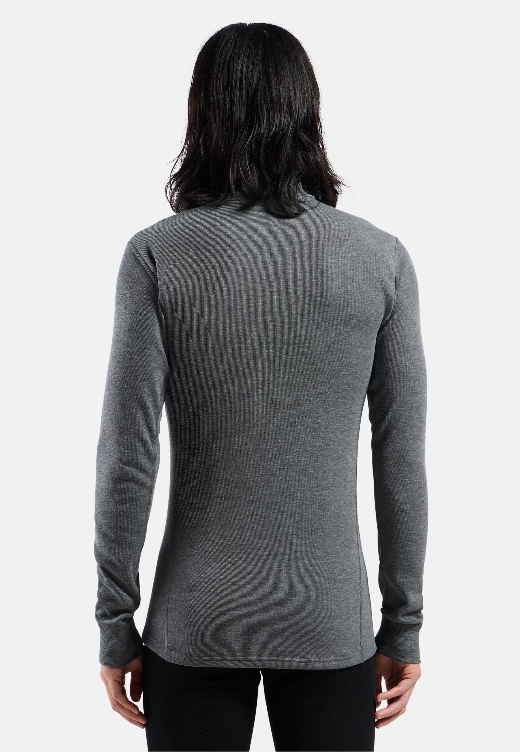 Active Warm Base Layer mit Rollkragen in odlo steel grey melange