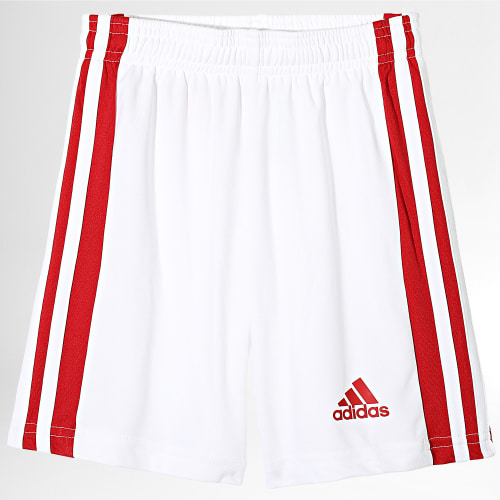 Short Jogging A Bandes Enfant Squad 21 GN5763 Blanc