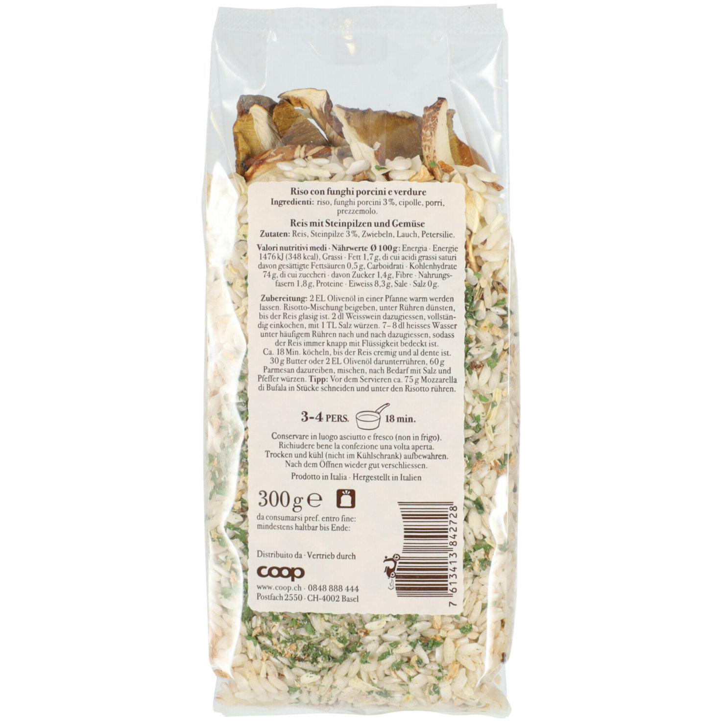 Sapori d'Italia Risotto funghi porcini