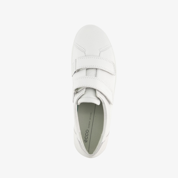 Ecco Soft 2.0 leren dames sneakers wit