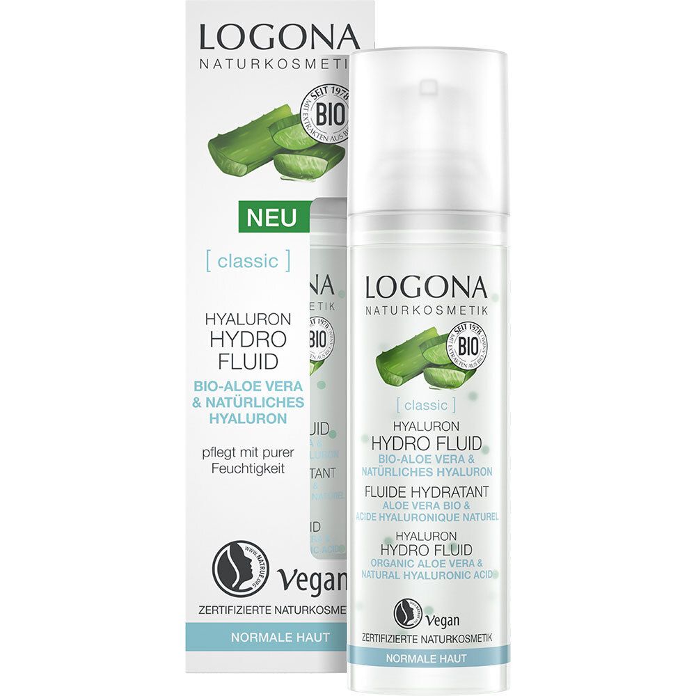 LOGONA Naturkosmetik Hyaluron Hydro Fluid Bio Aloe Vera