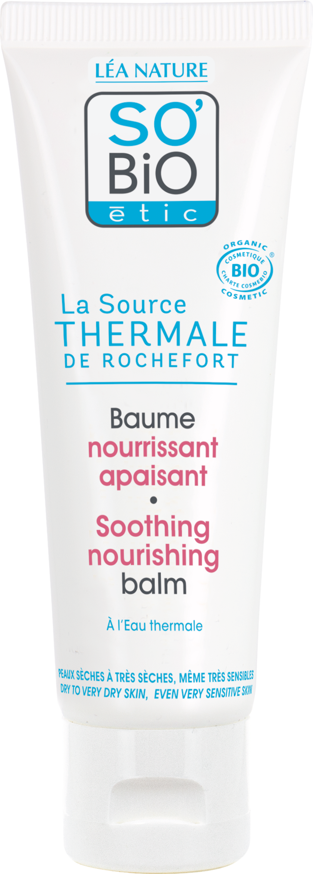 LÉA NATURE SO BiO étic  La Source Thermale Beruhigender & Nährender Gesichtsbalsam, 50 ml