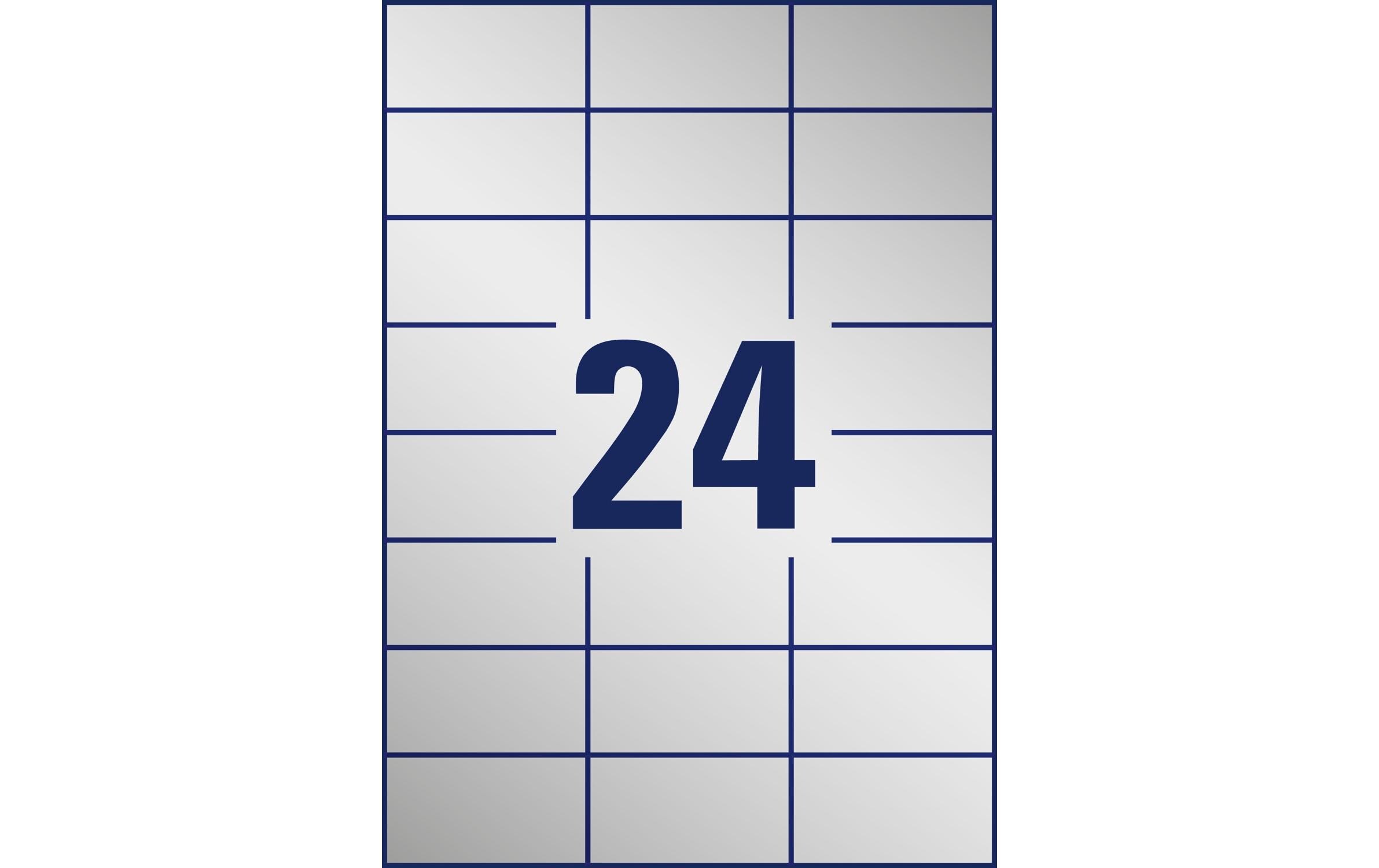 Typenschild-Etiketten 70 x 37 mm, 20 BlattAbwaschbare Etiketten