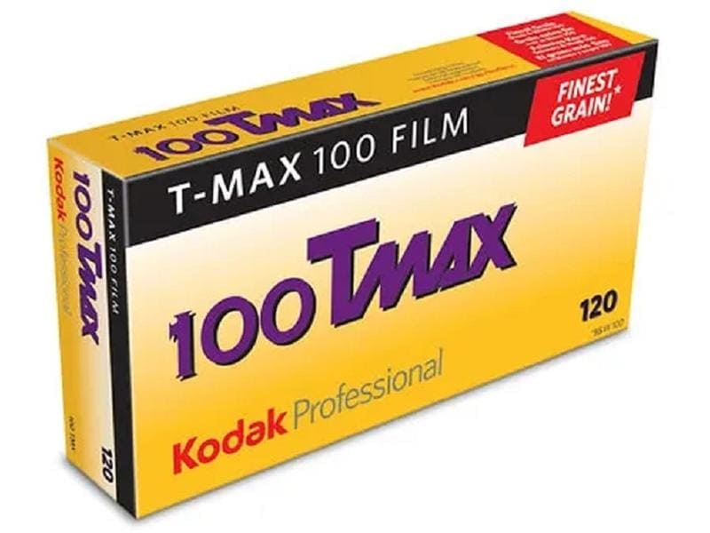 Kodak Analogfilm TMX 100 120 5er Pack Mittelschneller panchromatischer Schwarzweiss-Negativfilm mit extrem feiner Kornstruktur und hoher Schärfe