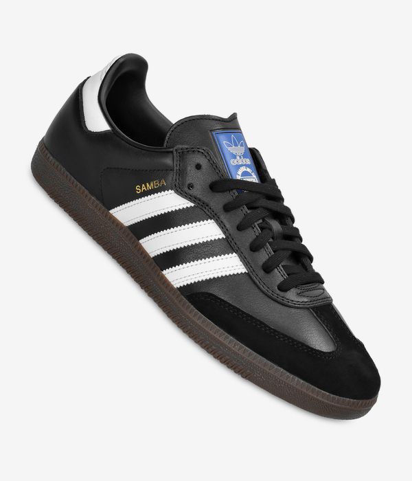 adidas Skateboarding Samba ADV Schuh (core black white gum gold)