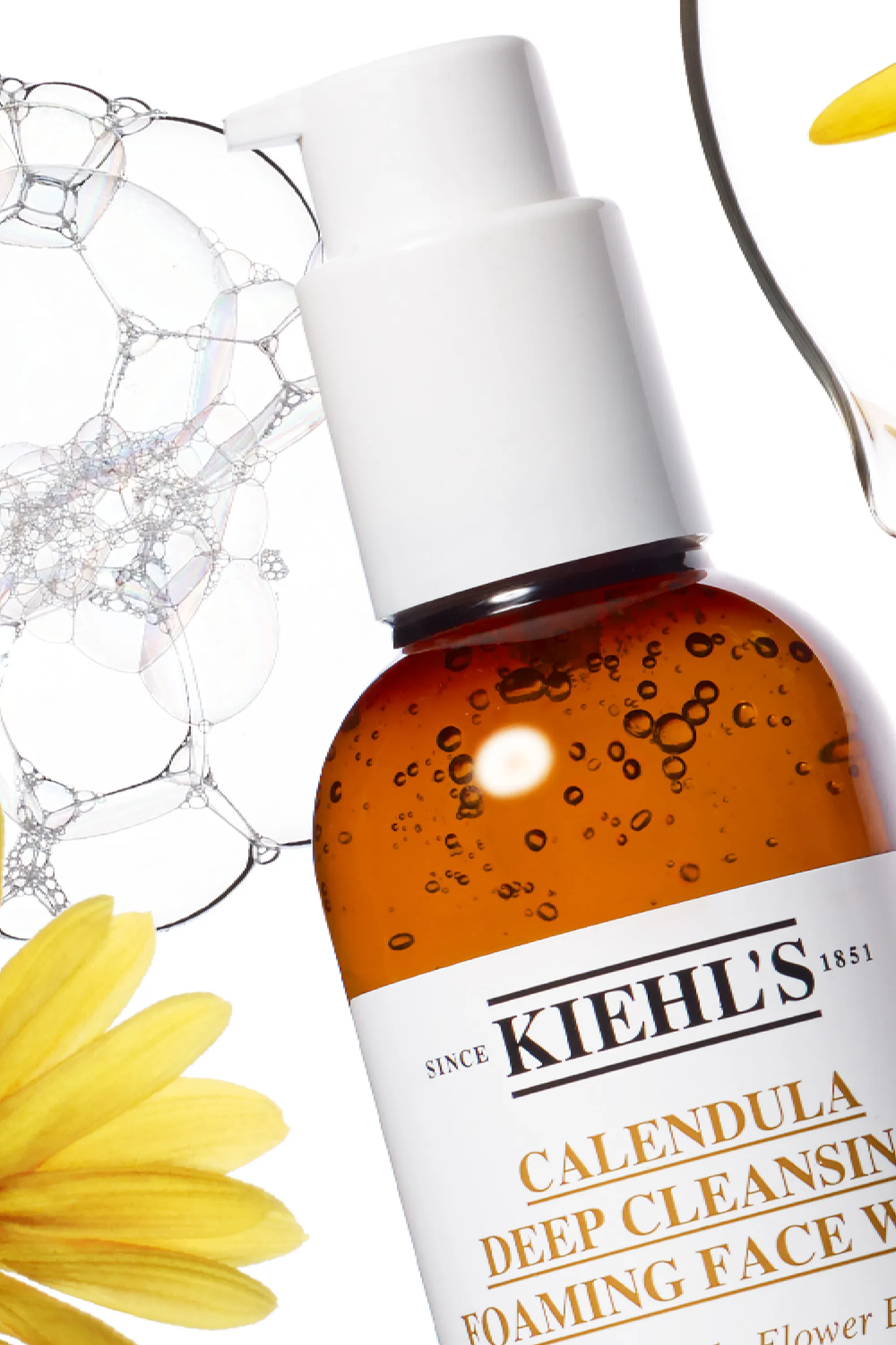 Kiehl's Gel nettoyant visage doux pour peaux normales à grasses Calendula