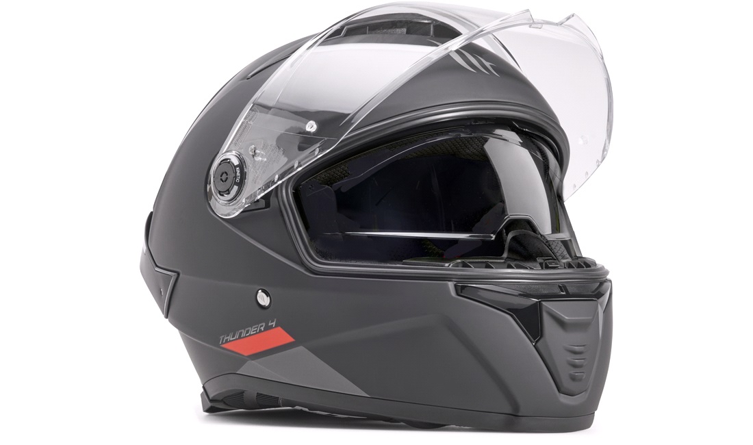 Styrthjelm fullface MT Thunder 4 SV matsort str. L