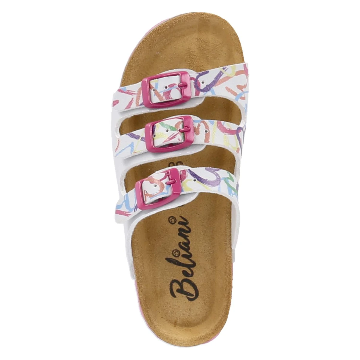 BelianiPantoletten - weiss/pink