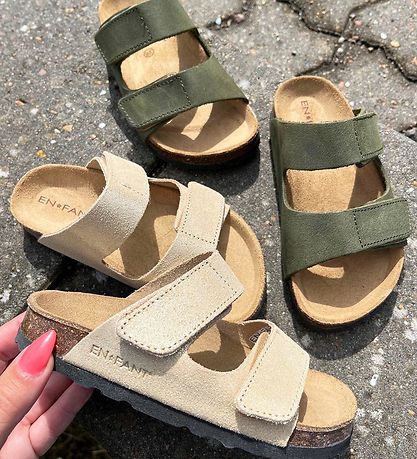 En Fant Sandalen - Nubuk - Champagne Beige