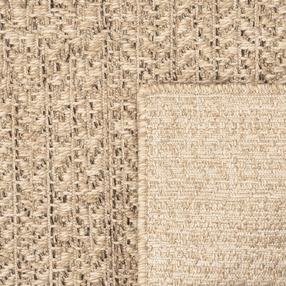 the carpet Teppich »Kansas« rechteckig 1 mm Höhe moderner robuster In und Outdoor Teppich Jute Look