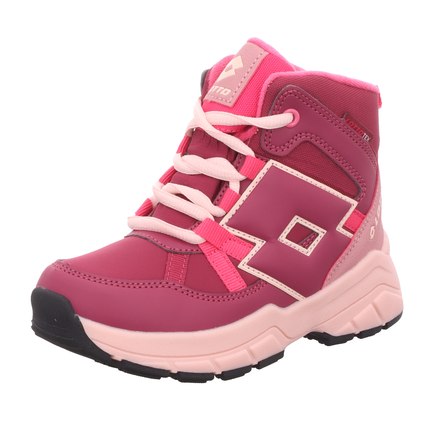 Lotto Lifes Kinder-Mädchen-Stiefelette VORIX TEX K gefüttert Pink-Rot