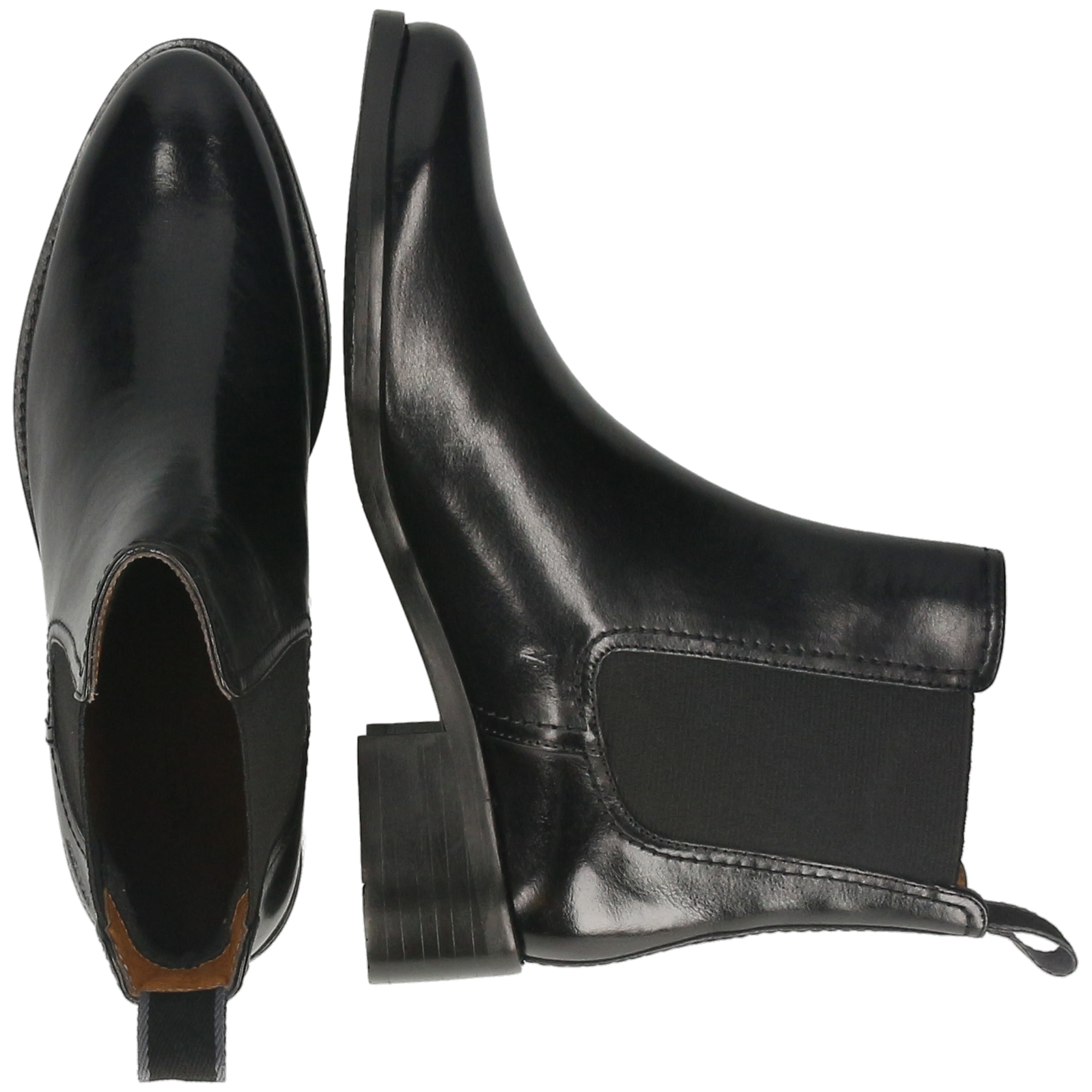 KAYA 1 - Bottes à talon bottier | Noir
