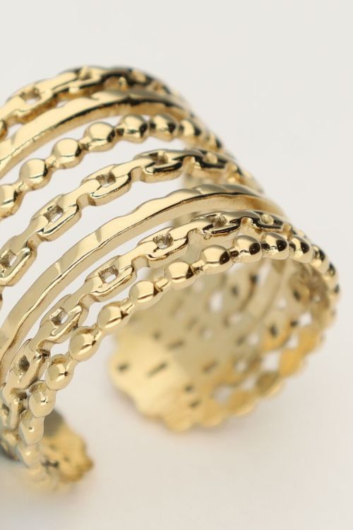 Statement kettingen ring