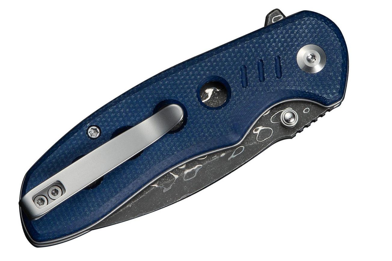 Civivi Triptych C23085B-DS1 Damascus, Blue Micarta, zakmes