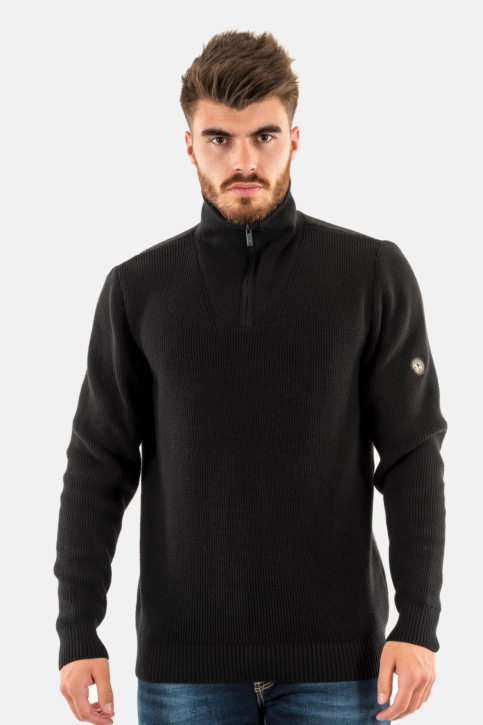 Pull hiver Benson & Cherry fanion noir