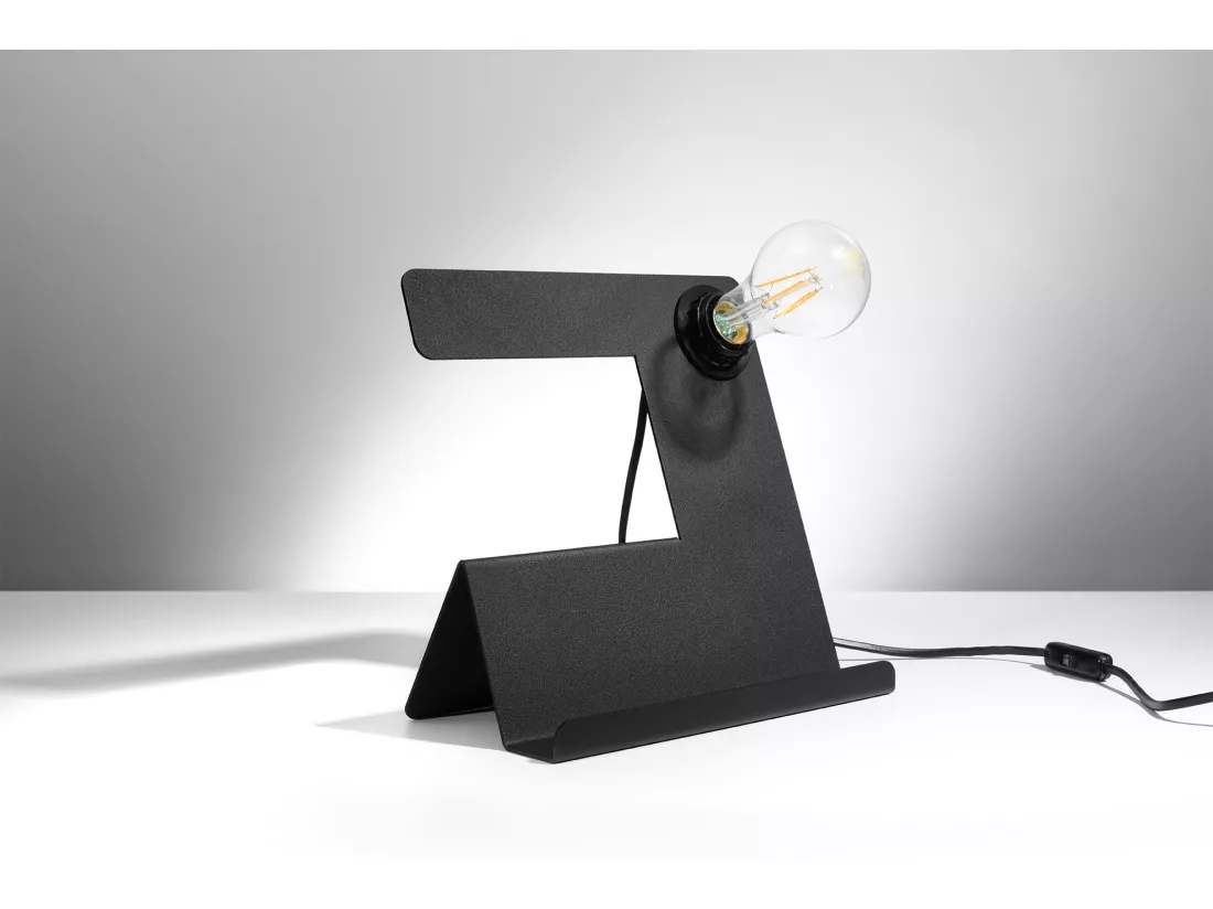 Sollux INCLINE Lampe à poser Noir E27