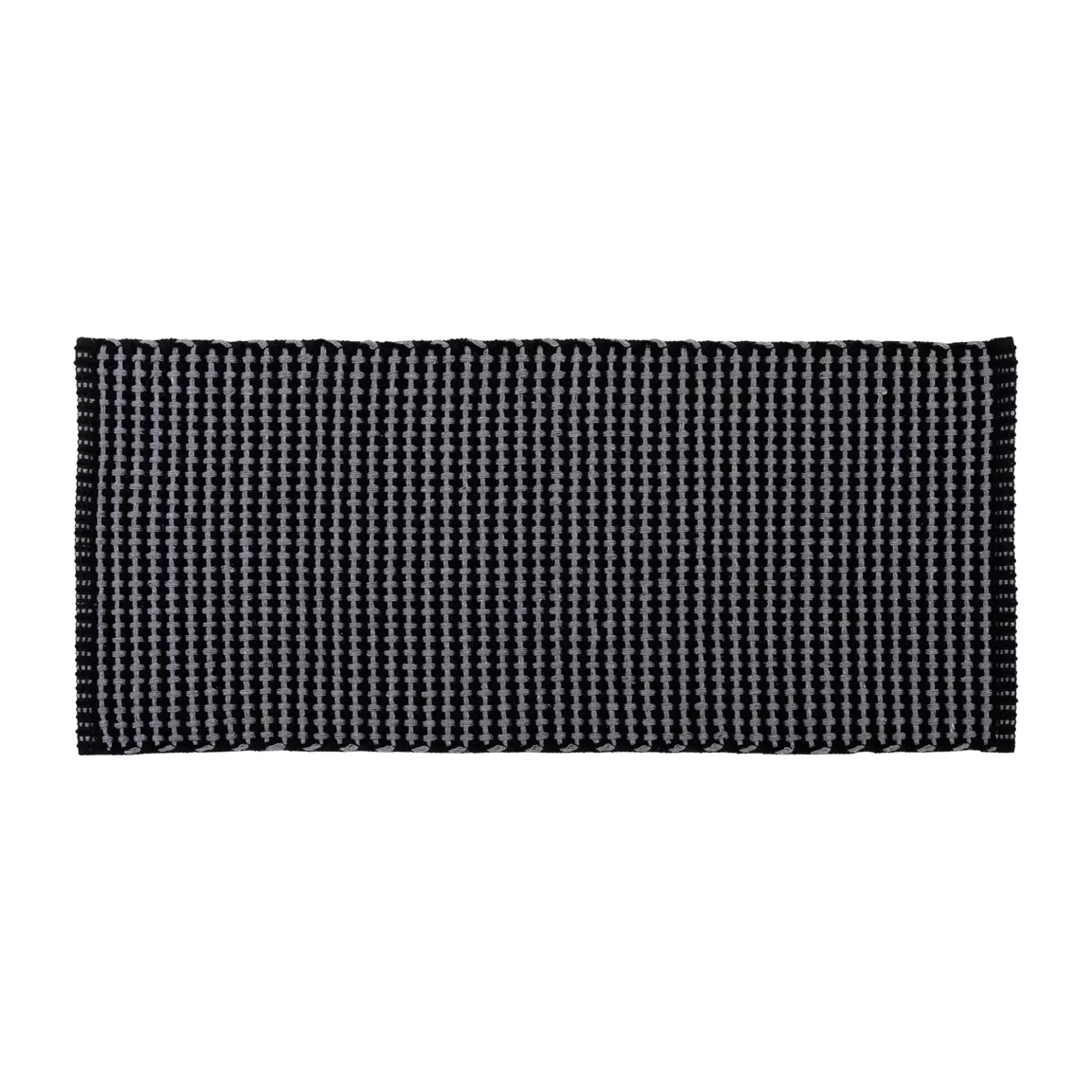 Tapis de salon coton (50 x 120 cm) Mimetisme Gris anthracite et noir