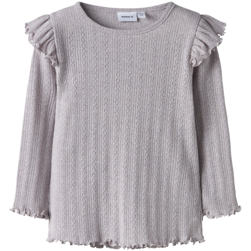 Køb Name It Lilac Marble Melange Nmfblitta Ls Xsl Top