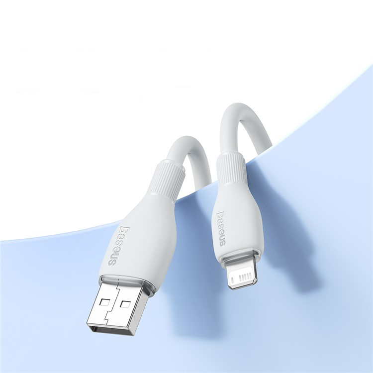 (2m) 2.4A USB A auf Lightning Ladekabel Datenkabel - Weiss