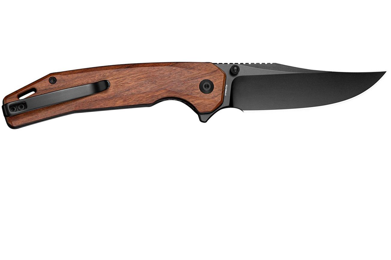 SENCUT Vornix S25038-3 Black 9Cr18MoV, Guibourtia, zakmes