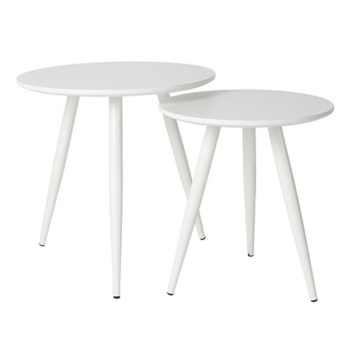 Daven bijzettafel wit