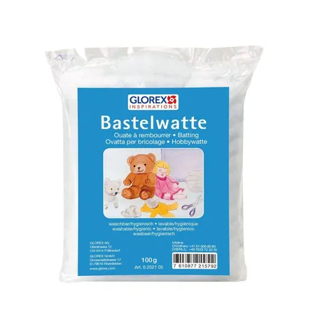Glorex Bastelwatte, 100 g, weiß