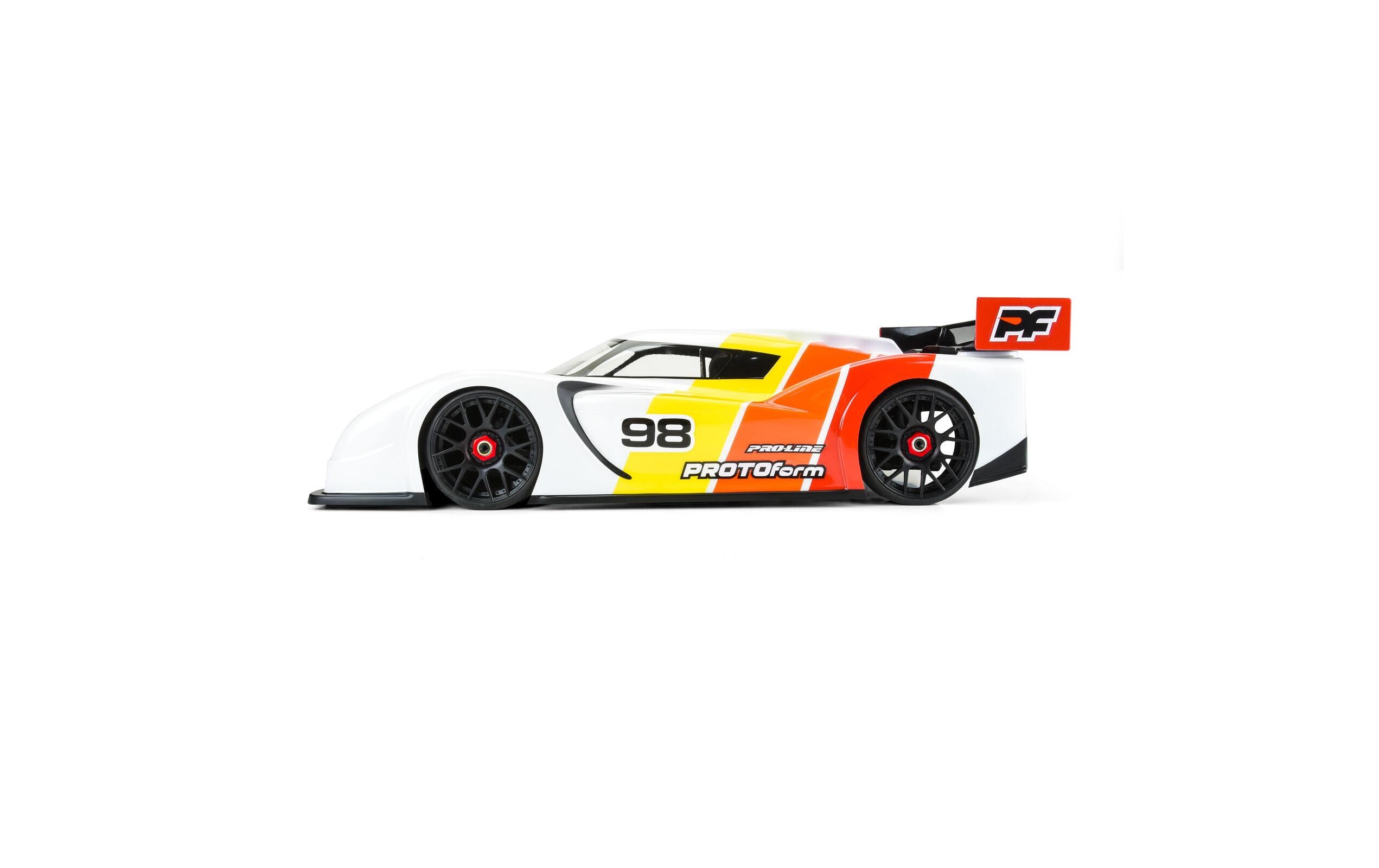 Karosserie Hyper-SS Regular Weight unlackiert, 1:8 GTHypercar Karosserie für 1:8 Onroad Modelle