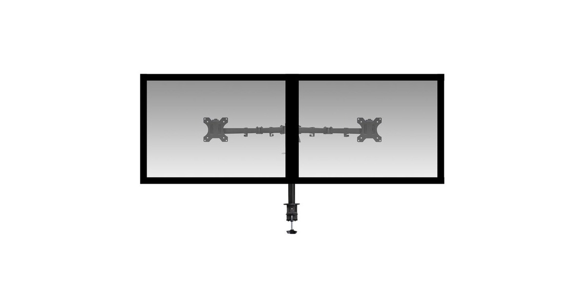 ACT ConnectivityMonitorarm, 2 schermen  (Zwart, schermen tot 32