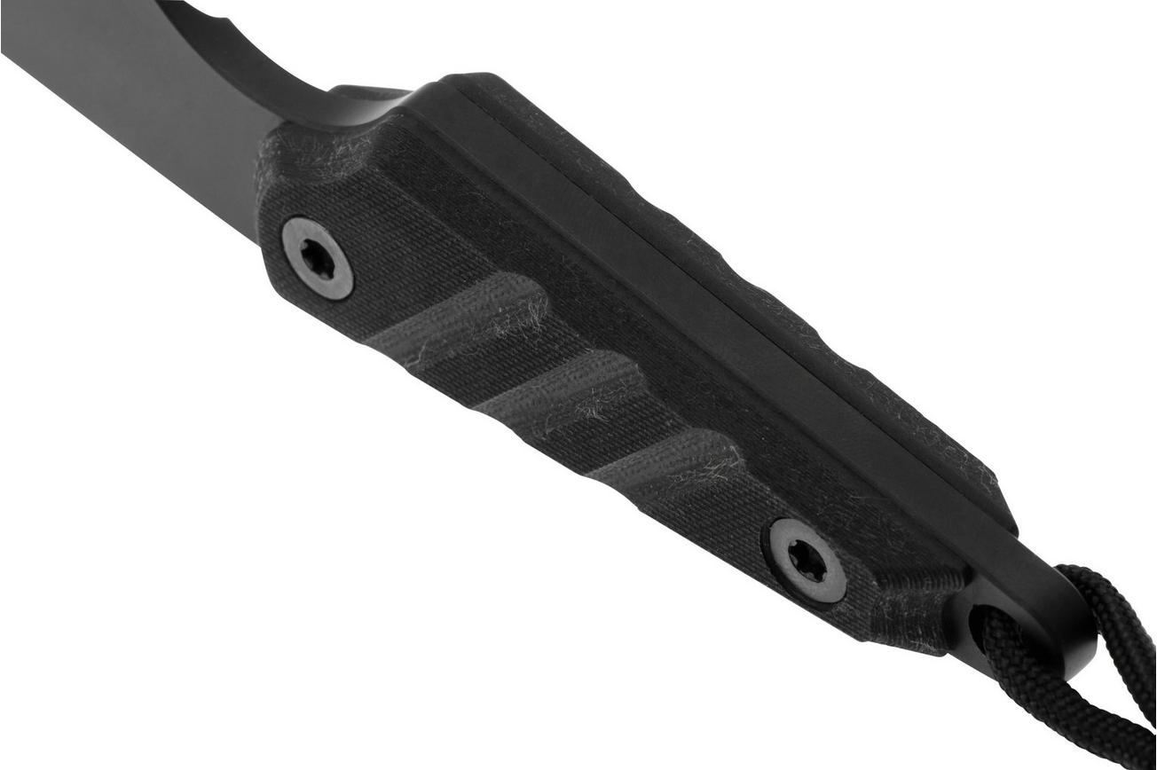 Medford UDT-1 Black PVD S45VN, Black G10, Black PVD Hardware, Kydex schede, vaststaand mes