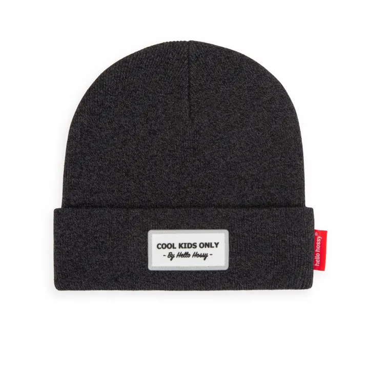Hello Hossy Bonnet Urban Chiné Coton | Noir