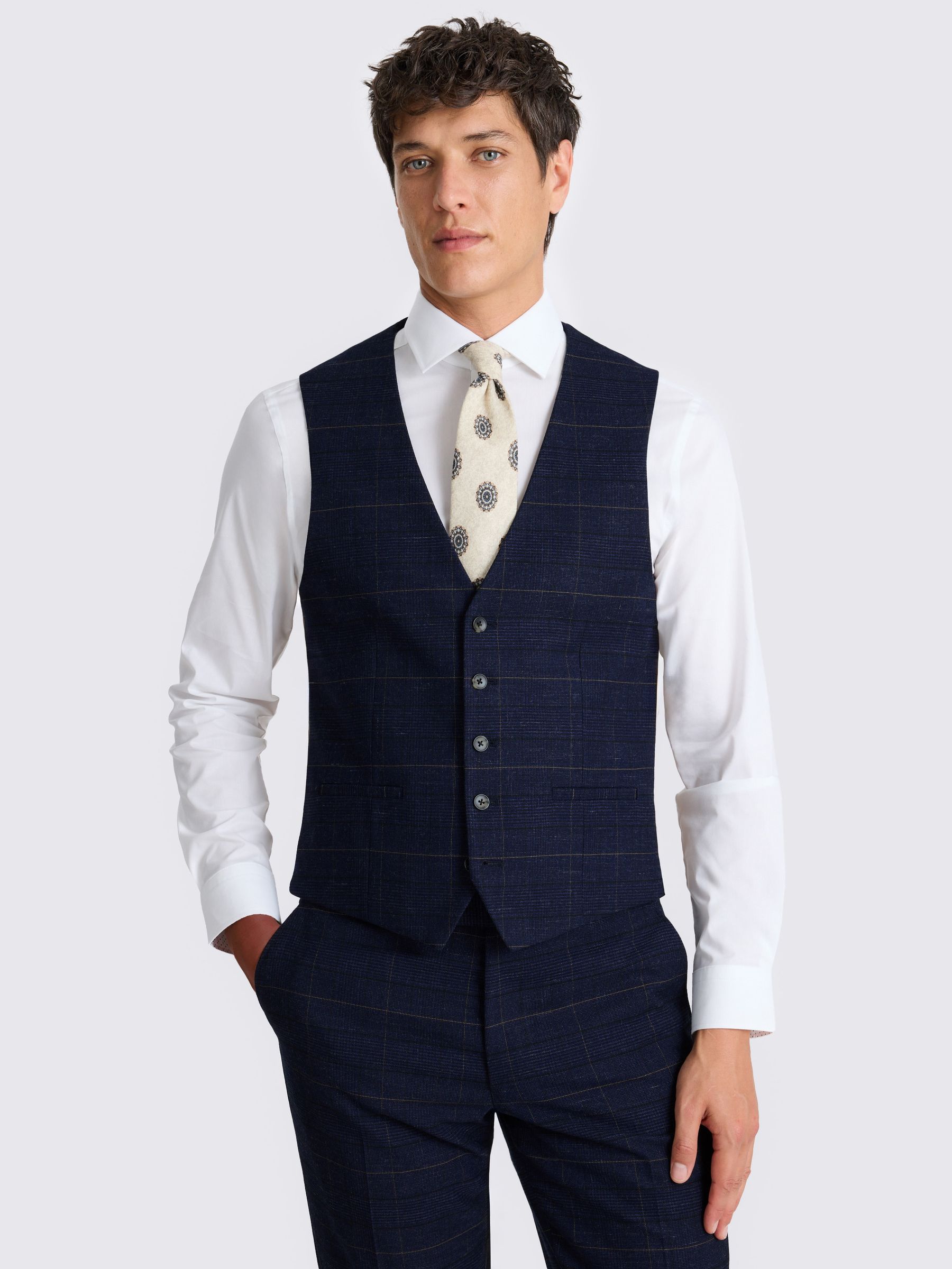 MOSS Check Waistcoat