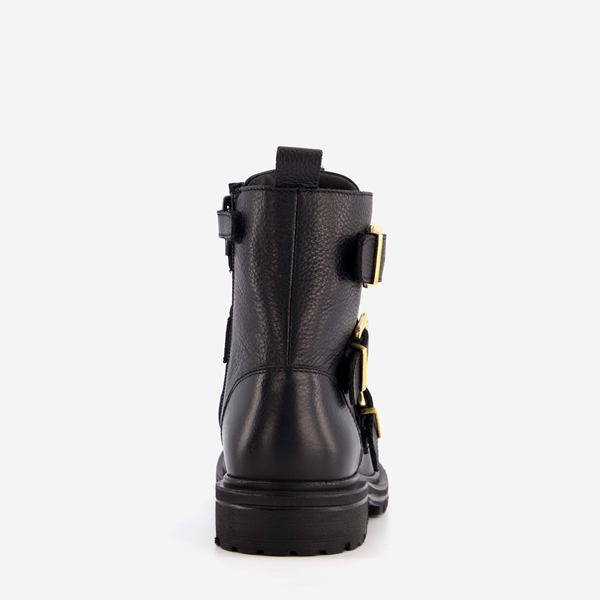 Groot leren meisjes biker boots