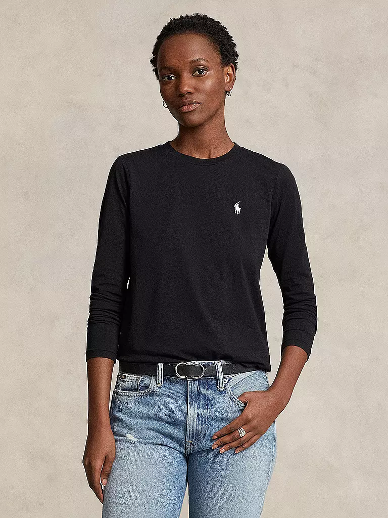 POLO RALPH LAUREN Langarmshirt schwarz