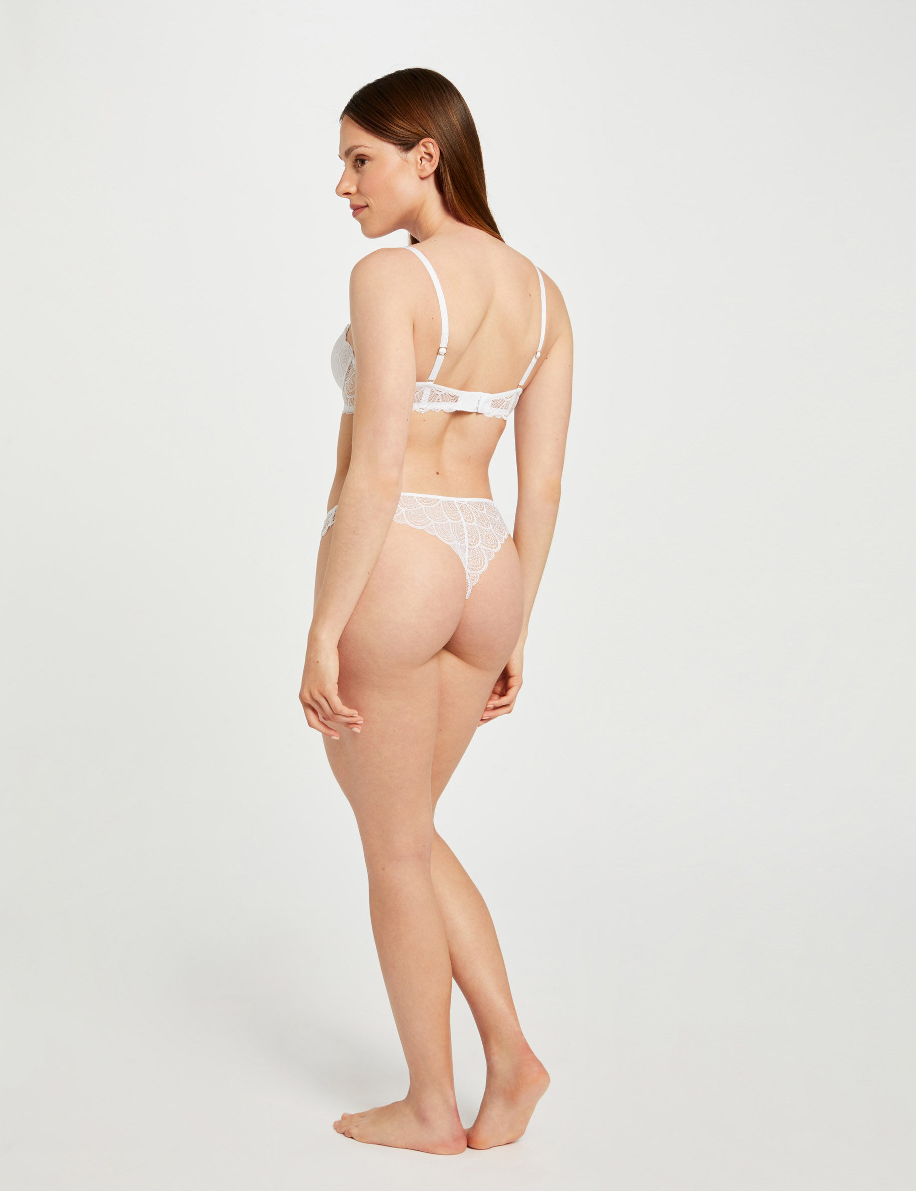 Soutien-gorge coques blanc femme - blanc