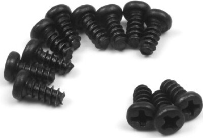 Pan Head Self Tapping Screws 6X6Mm - 12Pcs - 540154 - Blackzon