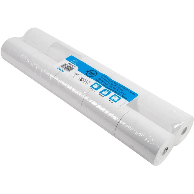 Bobines Balances Exacompta 40991E - l 76 mm x L 60 m, Ø 70 mm - 1 pli(s) - paquet de 10