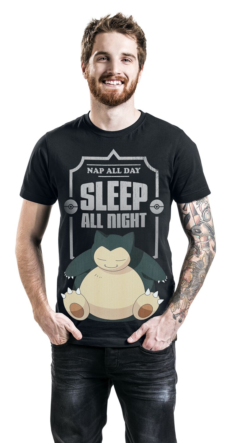 Ronflex - Sleep All Night | Pokémon T-Shirt Manches courtes