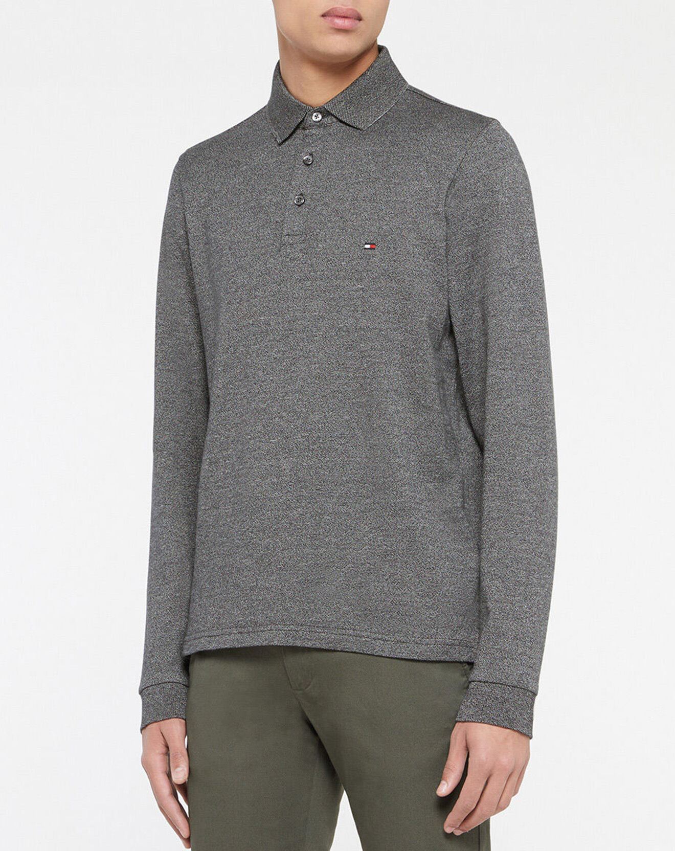 Tommy Hilfiger Polo 1985 mouliné gris anthracite