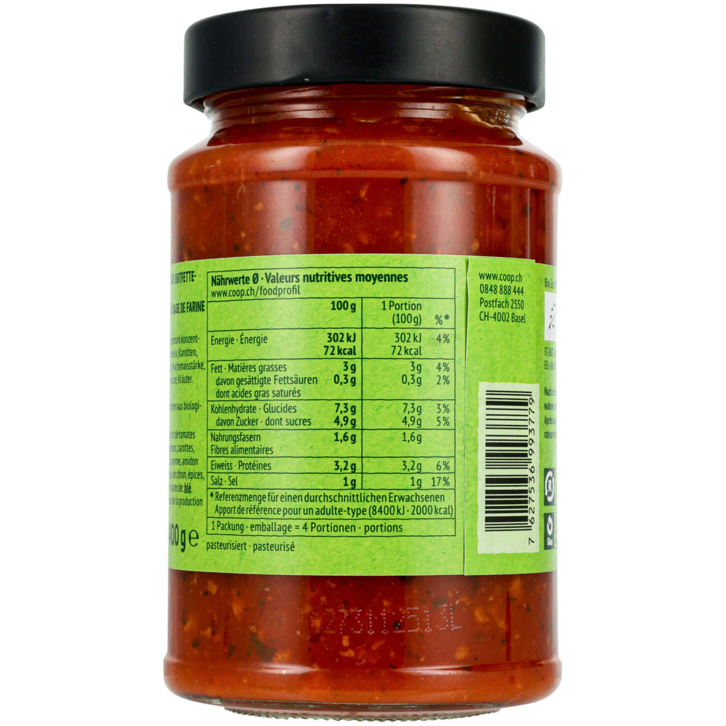 Bio 365 Sugo Bolognese vegan 400G